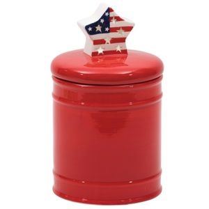 🇺🇸 Miss Liberty Canister 11.5” x 6.75” LED Star Jar Container